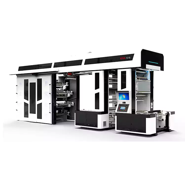 8 värvi fleksograafilised trükipressid, mis on kohandatud ostukottide trükkimiseks