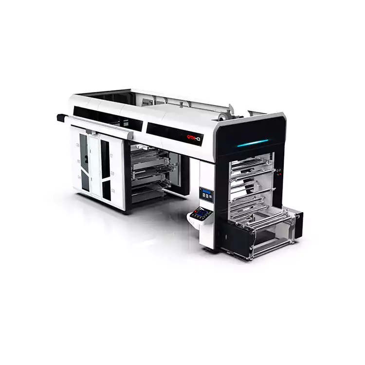 Central Drum Flexographic 6 Color Plastic Flexo Trükimasinad